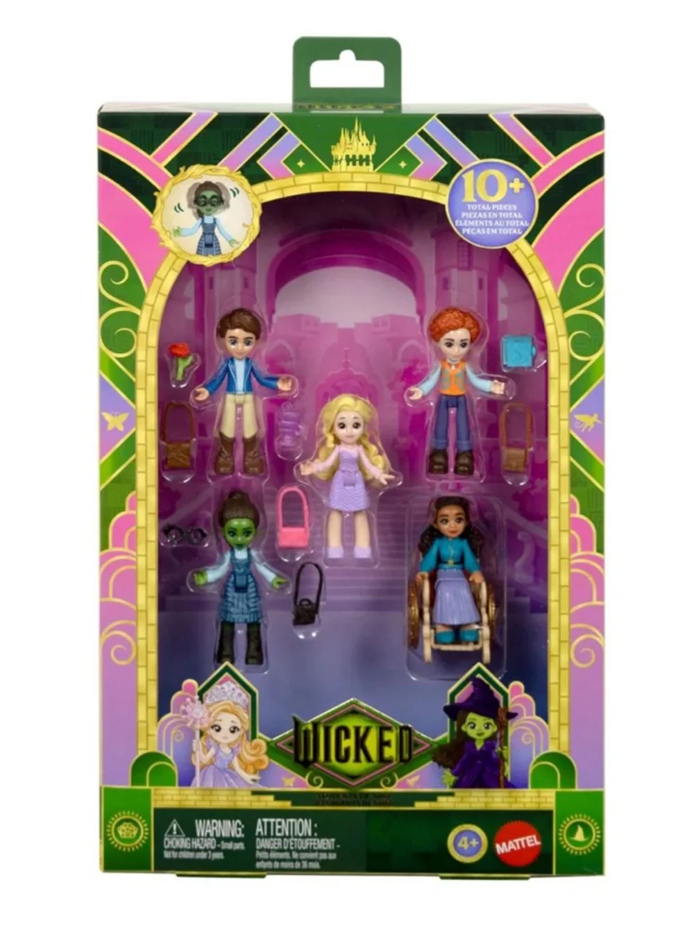 Wicked Students of Shiz Doll Set Mattel 5 Figures 9 Accessories NIB‎ Gift